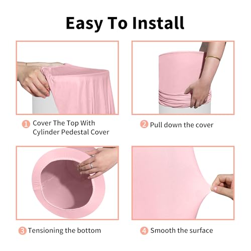 50% Off Set of 5 Multicolor Cylinder Pedestal Covers - Image 7