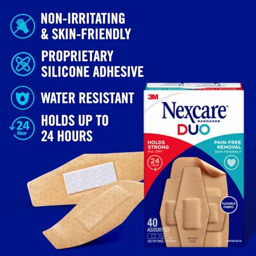 42% Off Nexcare Duo Bandages - 40 Pack Painless Removal - Image 3