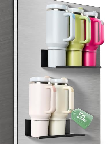 Magnetic Stanley Cup Holder 2-Pack for Fridge, 3 Slots - Image 1