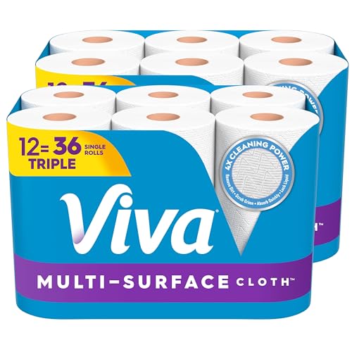 10% Off Viva Multi-Surface Cloth Paper Towels, 12 Rolls - Image 1