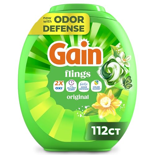 Gain Flings Laundry Detergent Pods, 112 Count - Image 1