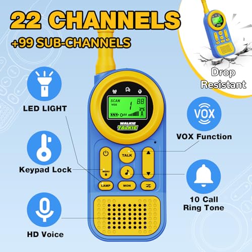 Walkie Talkies for Kids - 22 Channels, 3 Miles Range - Image 4