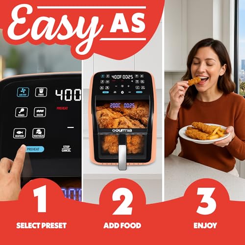 40% Off Gourmia 7 QT Air Fryer with Panoramic Window - Image 3