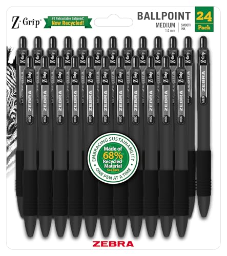 46% Off Zebra Pen Z-Grip Recycled Ballpoint Pens, 24-Pack - Image 1