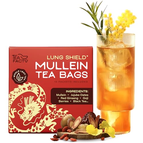 10% Off Tea Facto Mullein Lung Tea Bags – 8 Herbs Blend