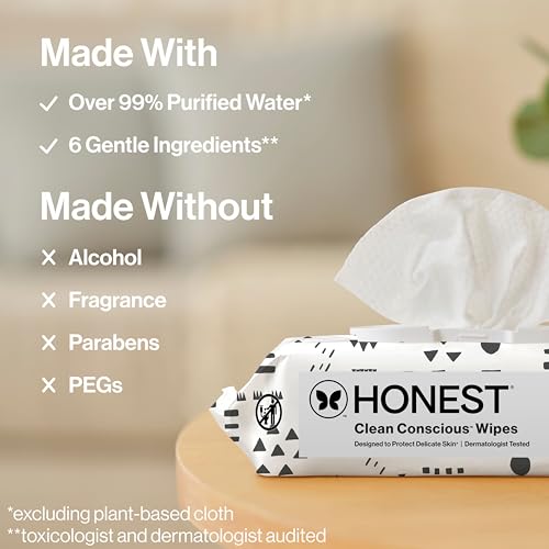 5% Off Honest Baby Wipes, 10-Pack for Sensitive Skin - Image 6