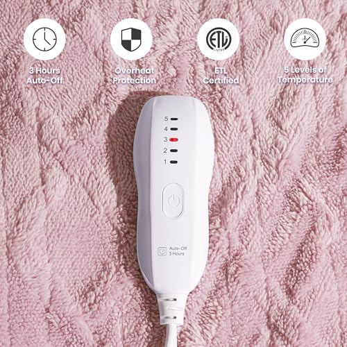 Save 40% on Soft Heated Throw Blanket - 5 Heat Levels - Image 3