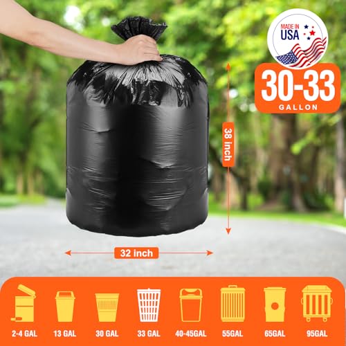 Save 40% on Delxo 250-Count 33-Gallon Trash Bags - Image 2