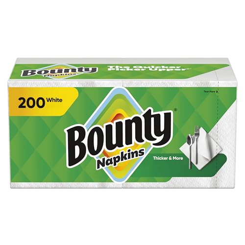 19% Off Bounty Paper Napkins, 200 Count White - Image 1