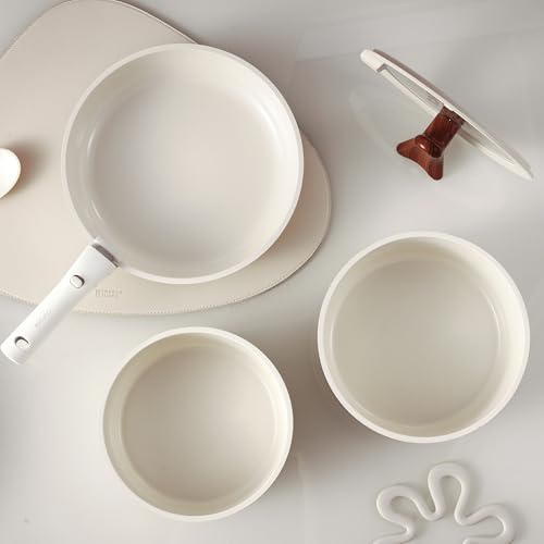 33% Off CAROTE Nonstick Ceramic Cookware Set with Detachable Handle - Image 5