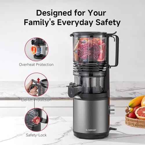 55% Off AMZCHEF Cold Press Juicer with Extra-Wide Chute - Image 6