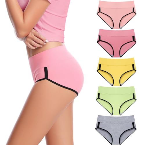 26% Off CAILECOTTON High Waisted Cotton Underwear 5-Pack - Image 1