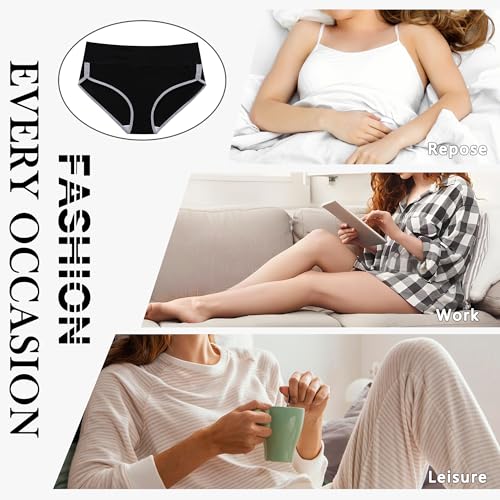 26% Off CAILECOTTON High Waisted Cotton Underwear 5-Pack - Image 5