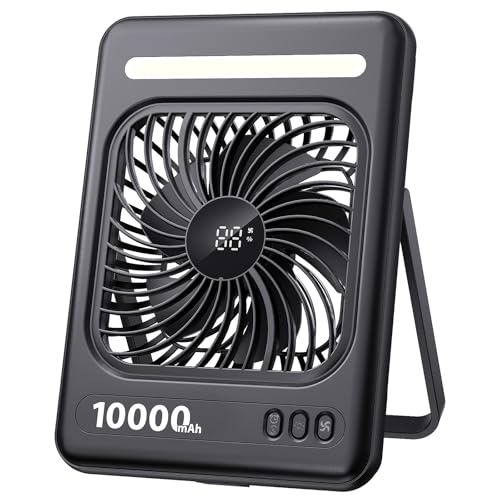 34% Off 10000mAh Portable Travel Fan with LED Lantern - Image 4