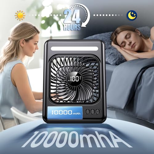 34% Off 10000mAh Portable Travel Fan with LED Lantern - Image 6