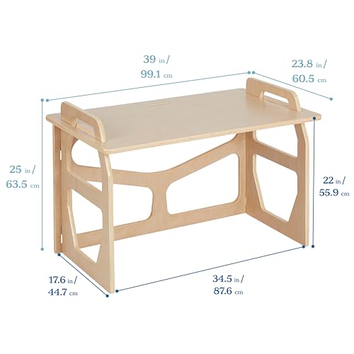 24% Off ECR4Kids Wooden Student Writing Desk for Kids - Image 2