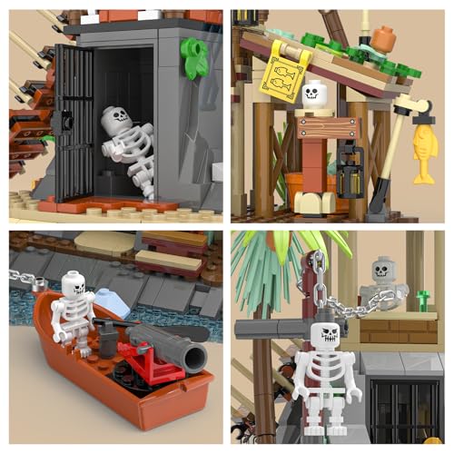 50% Off Pirate Island Building Kit - 3 Sets, 1499 PCS - Image 3