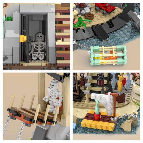 50% Off Pirate Island Building Kit - 3 Sets, 1499 PCS - Image 4
