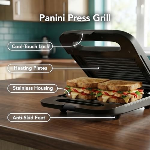 22% Off OVENTE Electric Panini Press Grill - Image 3