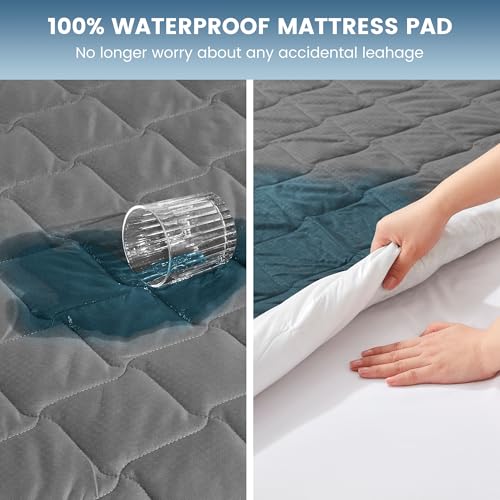 63% Off Waterproof Mattress Protector Queen - SLEEP ZONE - Image 2