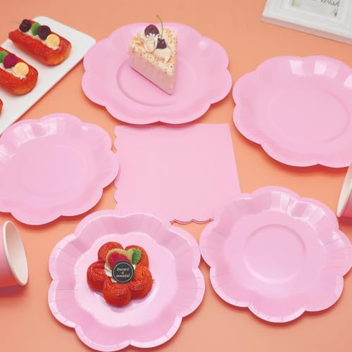 50% Off 350PCS Light Pink Party Supplies Set for 50 Guests - Image 2