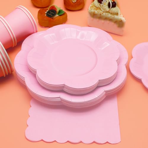 50% Off 350PCS Light Pink Party Supplies Set for 50 Guests - Image 5