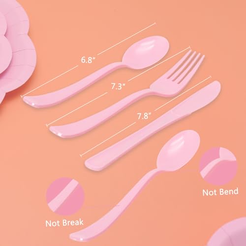 50% Off 350PCS Light Pink Party Supplies Set for 50 Guests - Image 6