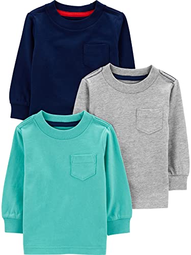 58% Off Simple Joys by Carter's Boys 3-Pack Long Sleeve Shirts
