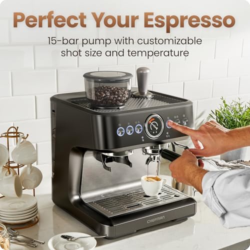 32% Off Chefman Crema Deluxe Espresso Machine - Image 5