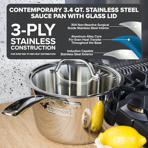 53% Off Viking 3.4 Qt Stainless Steel Sauce Pan - Image 2