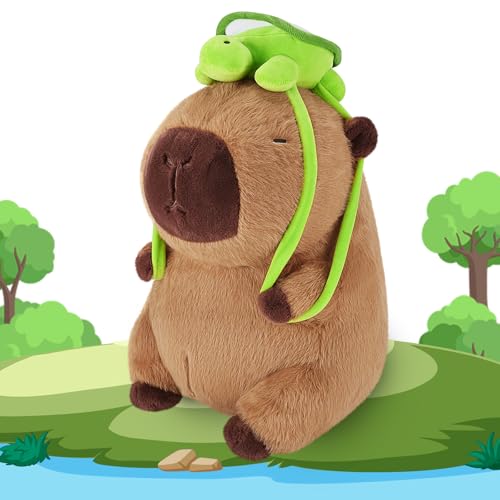 Adorable Capybara Plush with Turtle Backpack - 55% Off - Image 1