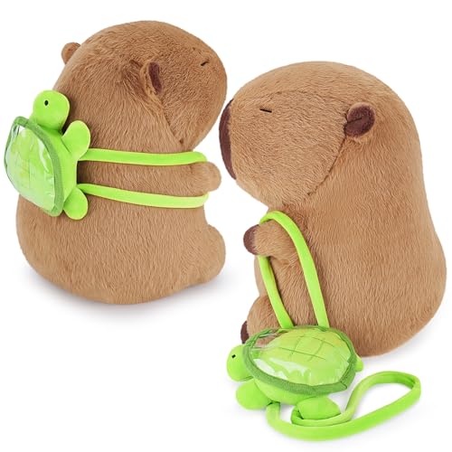 Adorable Capybara Plush with Turtle Backpack - 55% Off - Image 2