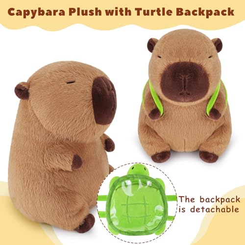 Adorable Capybara Plush with Turtle Backpack - 55% Off - Image 4