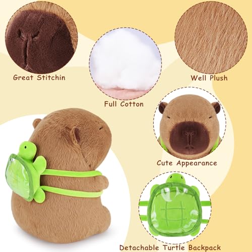 Adorable Capybara Plush with Turtle Backpack - 55% Off - Image 5