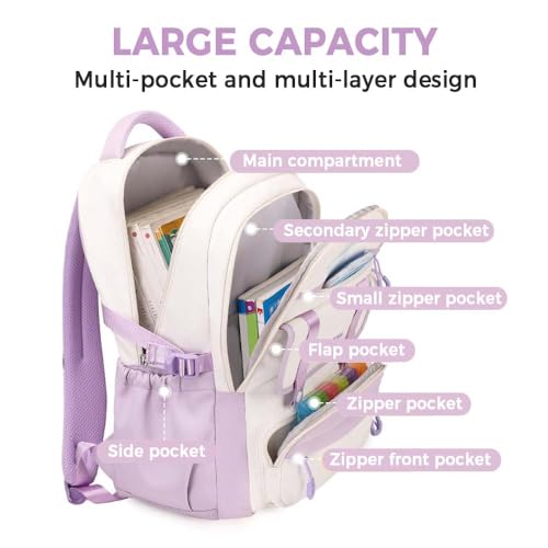 Save on MININAI Cute Aesthetic Backpack for School & Travel - Image 3