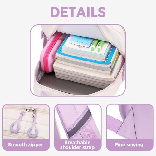 Save on MININAI Cute Aesthetic Backpack for School & Travel - Image 6