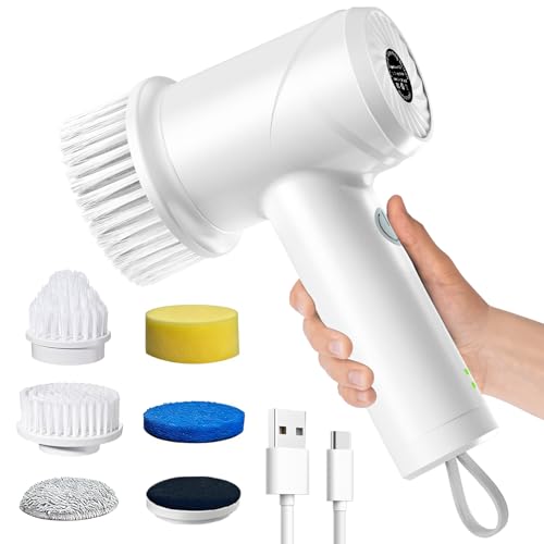 50% Off Cordless Electric Spin Scrubber with 6 Brush Heads - Image 1