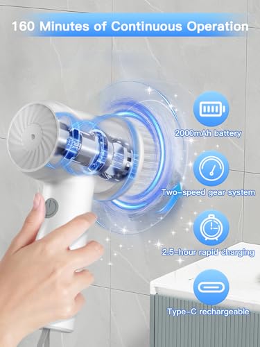 50% Off Cordless Electric Spin Scrubber with 6 Brush Heads - Image 2