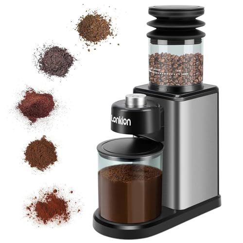 50% Off Lonkion Conical Burr Coffee Grinder with 25 Settings - Image 1