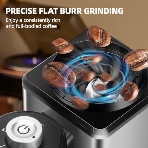 50% Off Lonkion Conical Burr Coffee Grinder with 25 Settings - Image 3