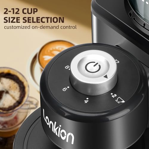 50% Off Lonkion Conical Burr Coffee Grinder with 25 Settings - Image 4