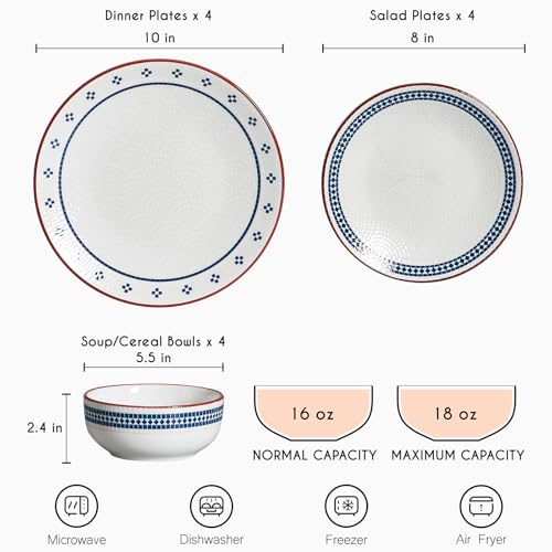 Save on 12-Piece Stoneware Dinnerware Set for 4 with Code - Image 5