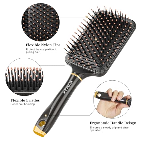 61% Off SHINLEA Paddle Hair Brush for All Hair Types - Image 2