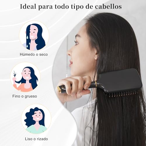 61% Off SHINLEA Paddle Hair Brush for All Hair Types - Image 5