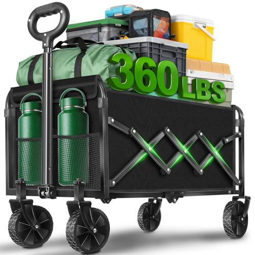 Save 35% on Heavy Duty Folding Wagon Cart with All-Terrain Wheels - Image 1