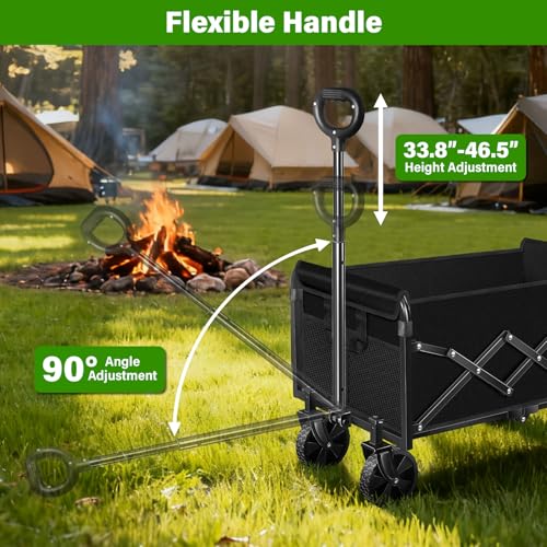 Save 35% on Heavy Duty Folding Wagon Cart with All-Terrain Wheels - Image 5