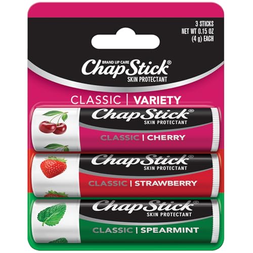 Save on ChapStick 3-Pack Lip Balm Set - Spearmint, Cherry, Strawberry