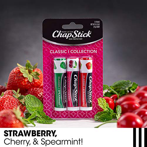 Save on ChapStick 3-Pack Lip Balm Set - Spearmint, Cherry, Strawberry - Image 5