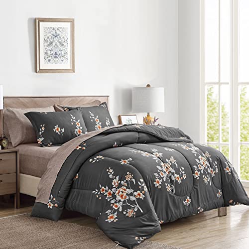 Save on 7-Piece Queen Floral Bedding Set with Sheets - Image 1