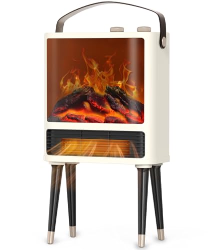 50% Off Abolee Fireplace Space Heater with 3D LED Flame